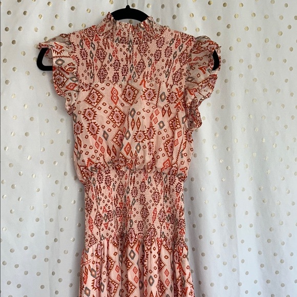 Aqua Red and Orange Patterned Size XS - Picture 3 of 13